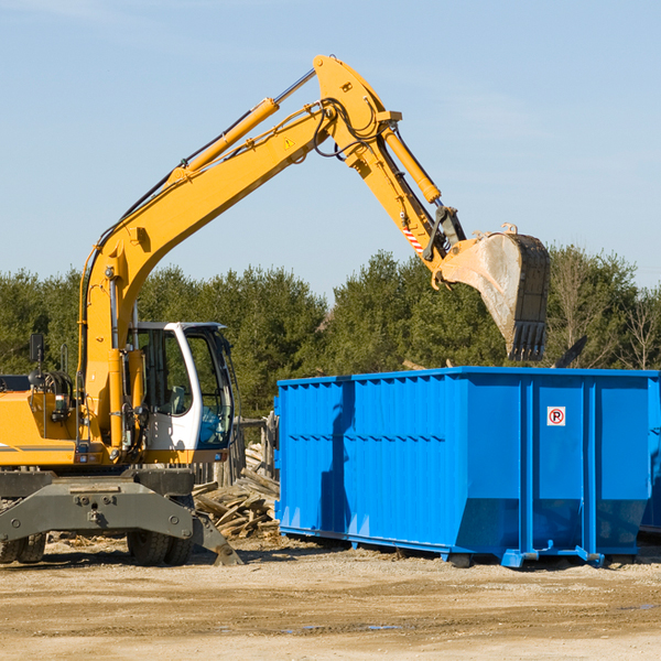 what size residential dumpster rentals are available in Empire